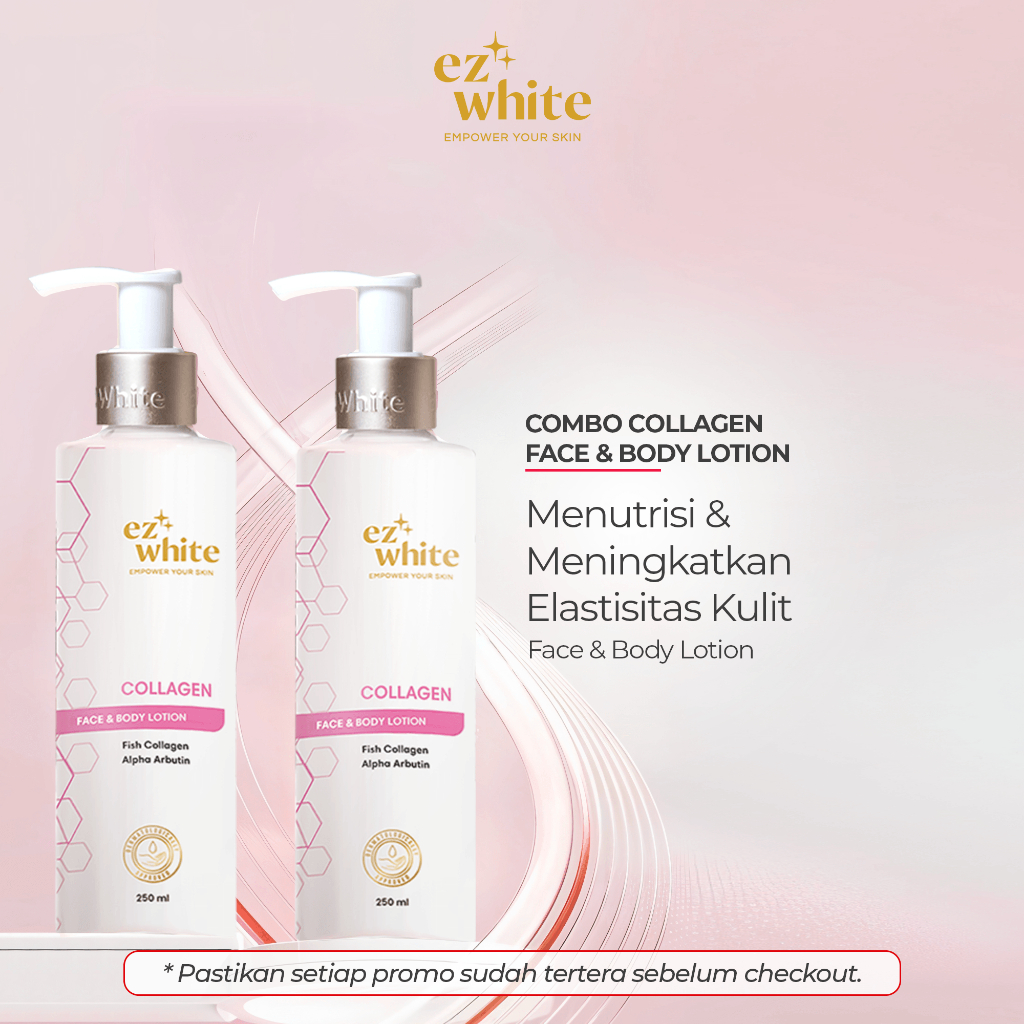 EZ White Combo Collagen Body Lotion (Isi 2 Produk EZ White Collagen Body Lotion)