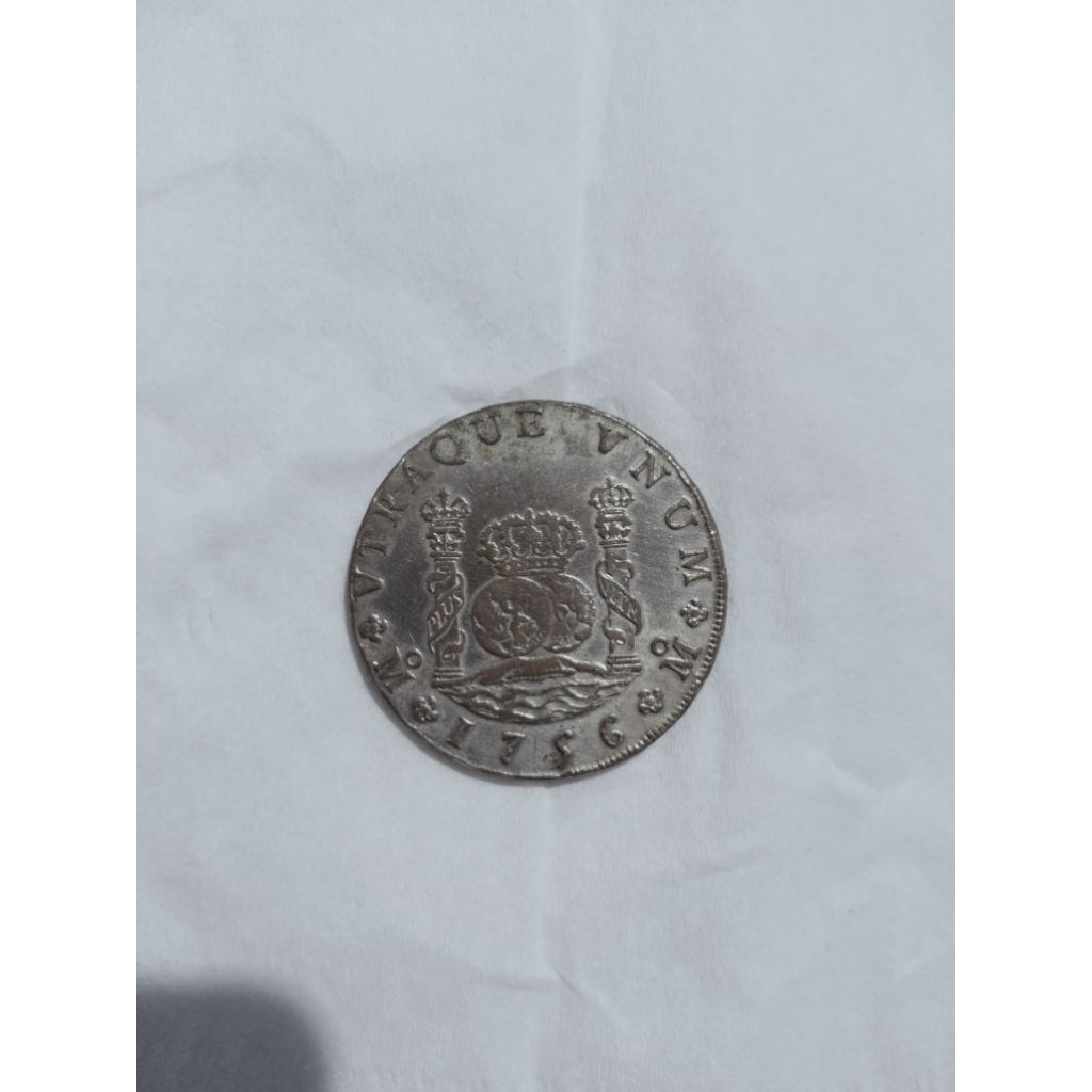 Koin Kuno Mexico 8 Reales 1756 || Koin Bola Dunia Pilar || Murah