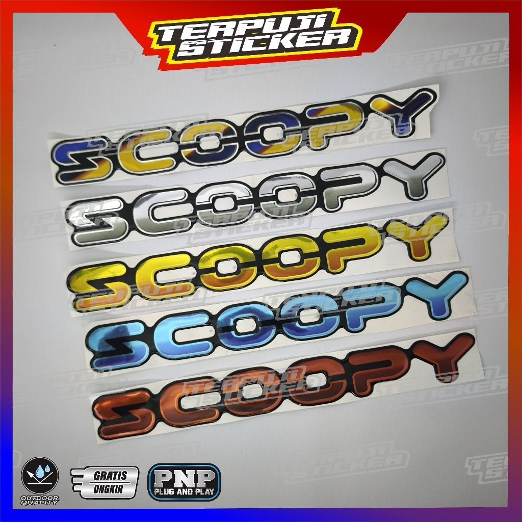 emblem timbul honda scoopy/emblem timbul all new scoopy 2025/emblem all new scoopy 2025