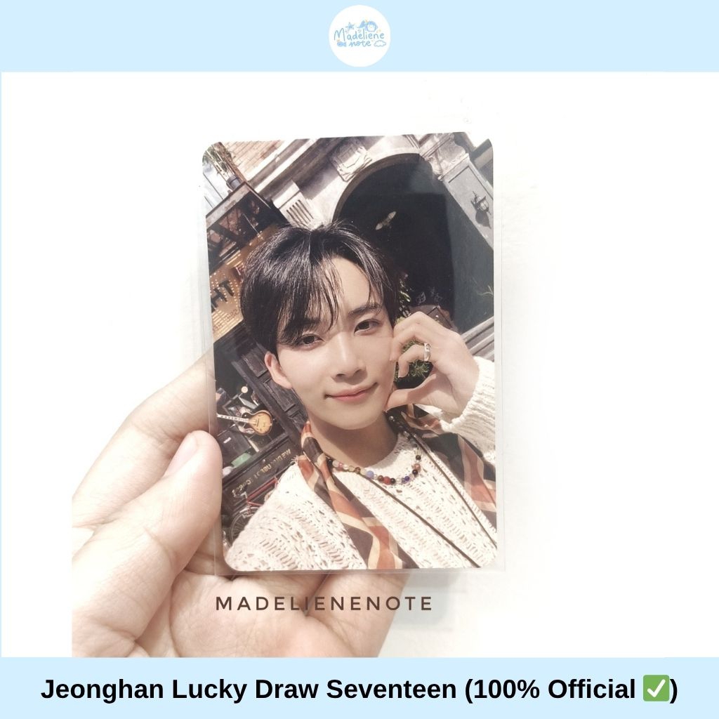 (OFFICIAL) Photocard Lucky Draw Jeonghan Kpopmerch Seventeen Heaven Photocard pc seventeen official 