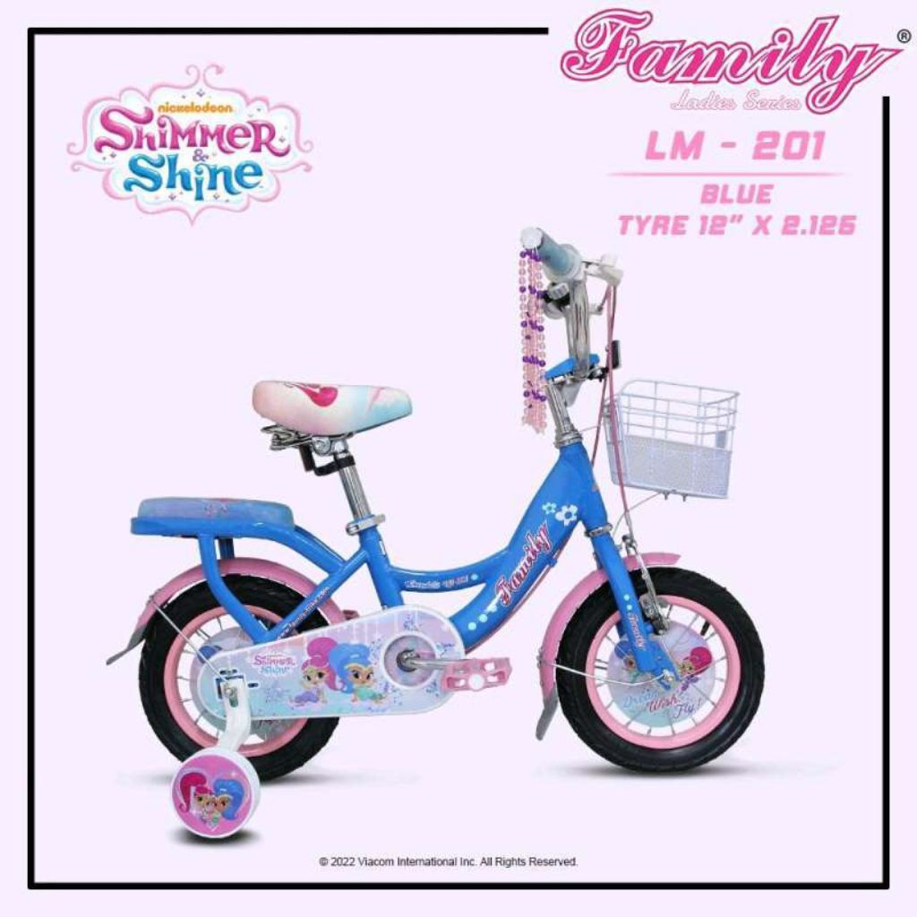 SEPEDA ANAK FAMILY SUNSHINE UKURAN 12 INCH KERANJANG