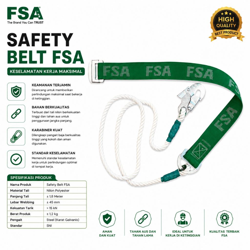 Safety Belt FSA / Sabuk Panjat / Sabuk Kerja PLN