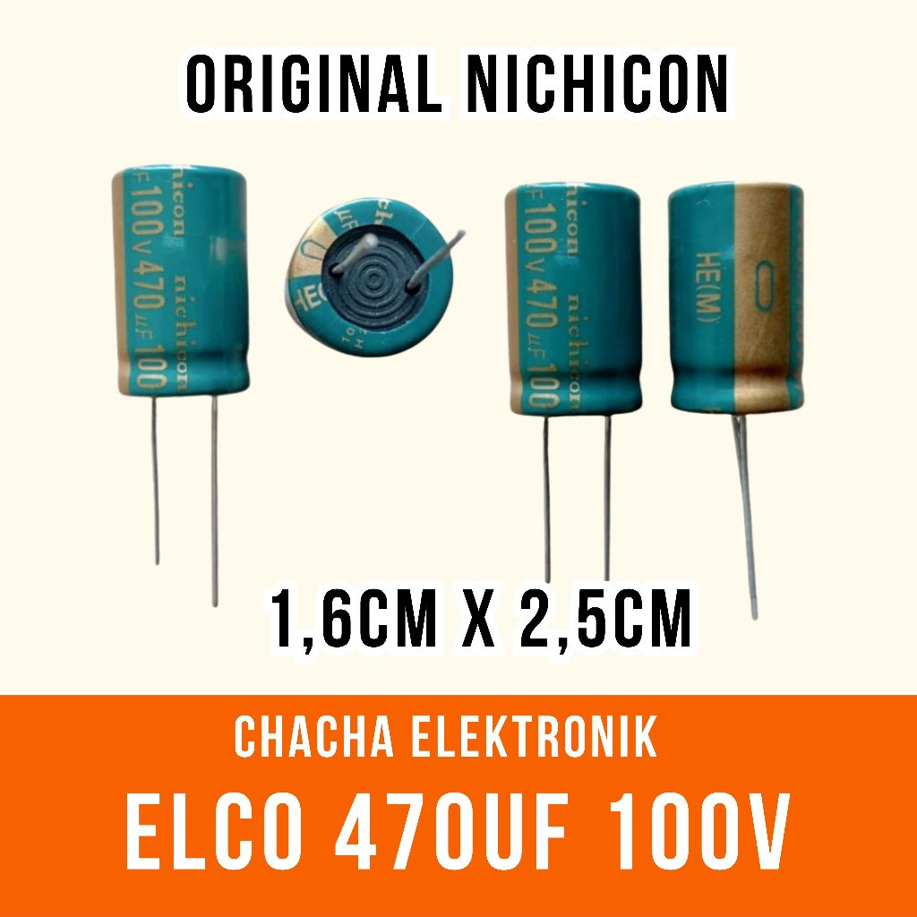 Capasitor ELCO 470UF 100V 470UF - 100V