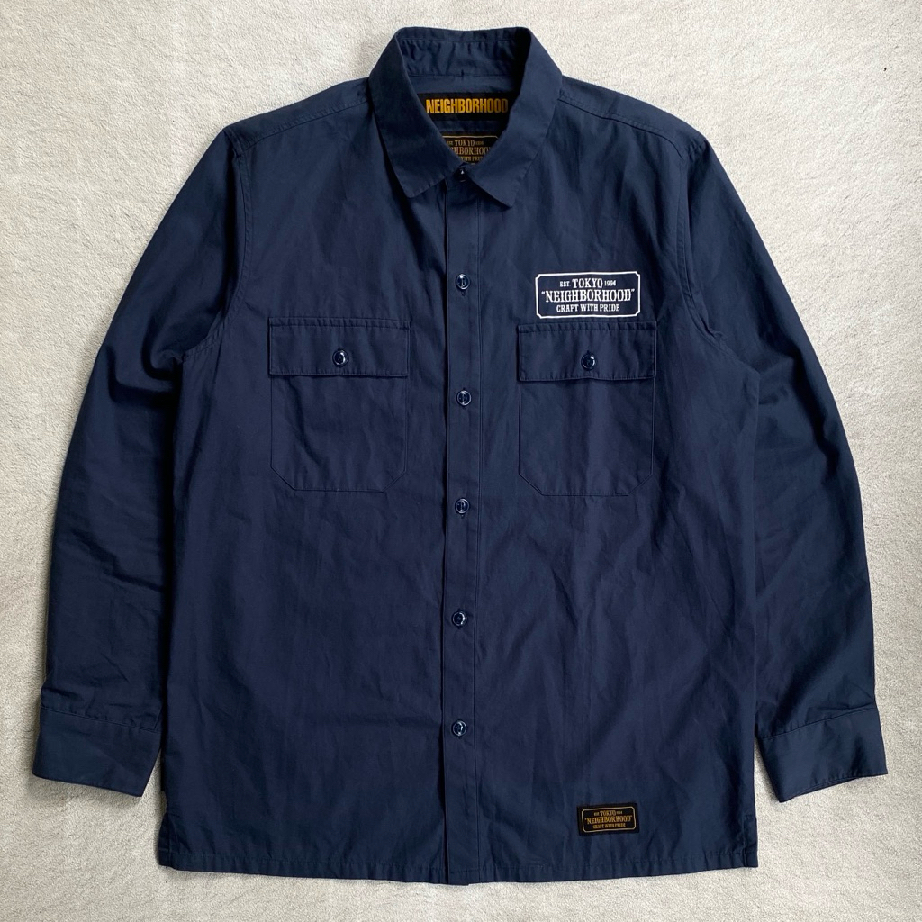Neighborhood Classic L/S Work Shirt - Navy
