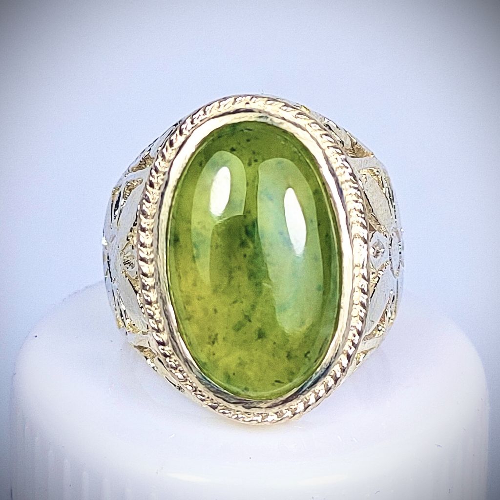 CINCIN BATU AKIK LUMUT SUNGAI DAREH PUCUK PISANG KRISTAL KODE 03671