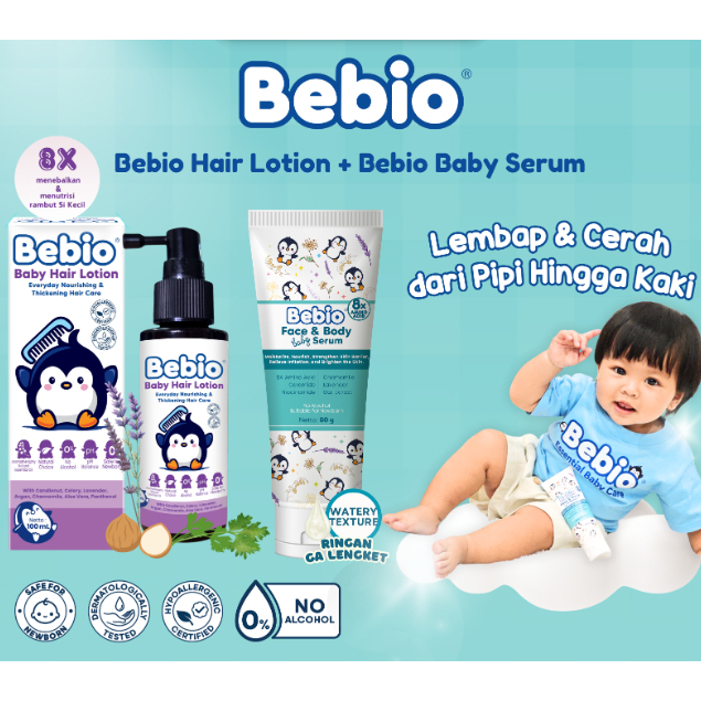 Morinz Bebio Hair Lotion / Face Body Serum / Hair Serum / Freshliving Zaitun Body Serum