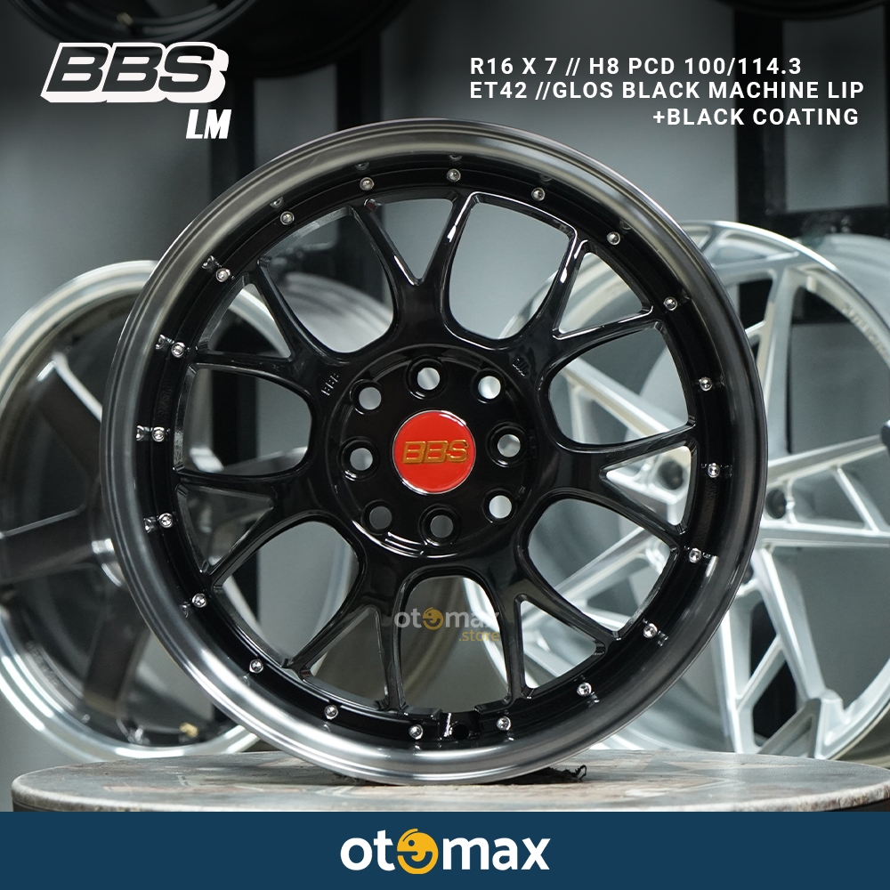 Velg Mobil BBS LM R Ring 16 Gloss Black ML+Black Coating