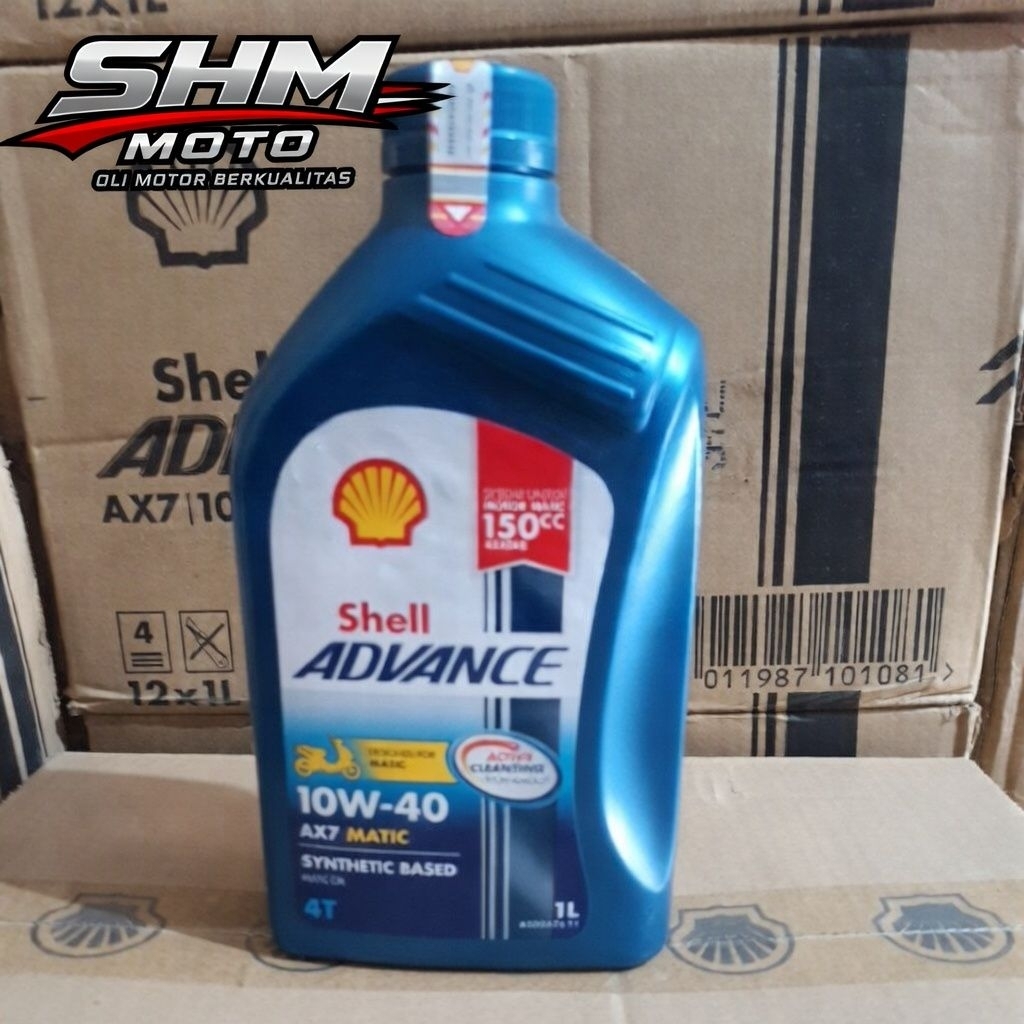 1 DUS= 12BOTOL OLI SHELL ADVANCE AX7 MATIC