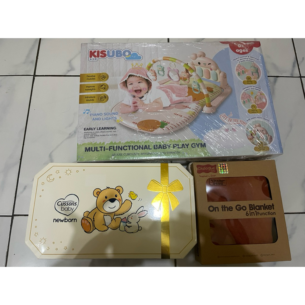 Baby Gift (Ex Kado) OTG dialogue, Cussons baby set, Playgym kisubo