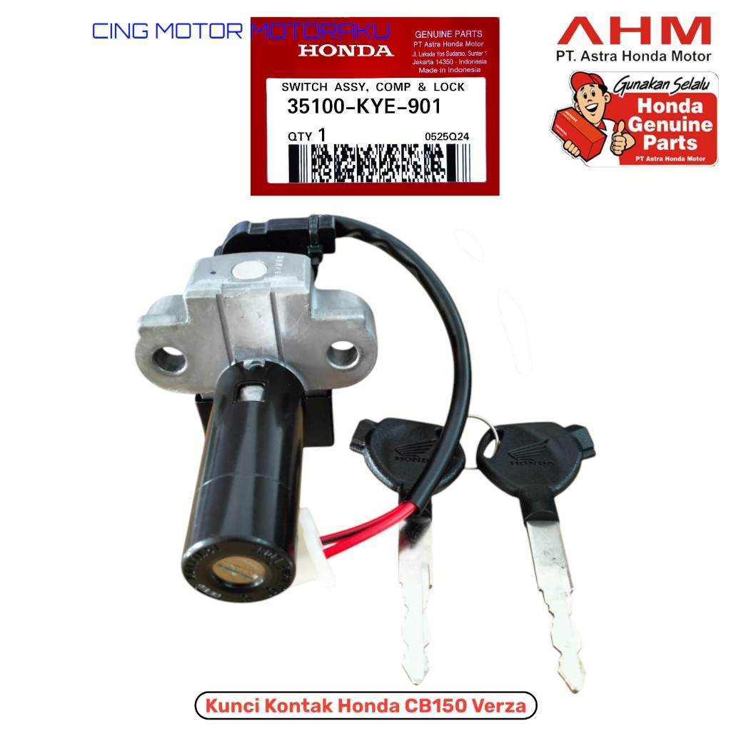 35100KYE901 KUNCI KONTAK CB 150 CB150 VERZA 150 K18 K18H MEGA PRO NEW PART AHM