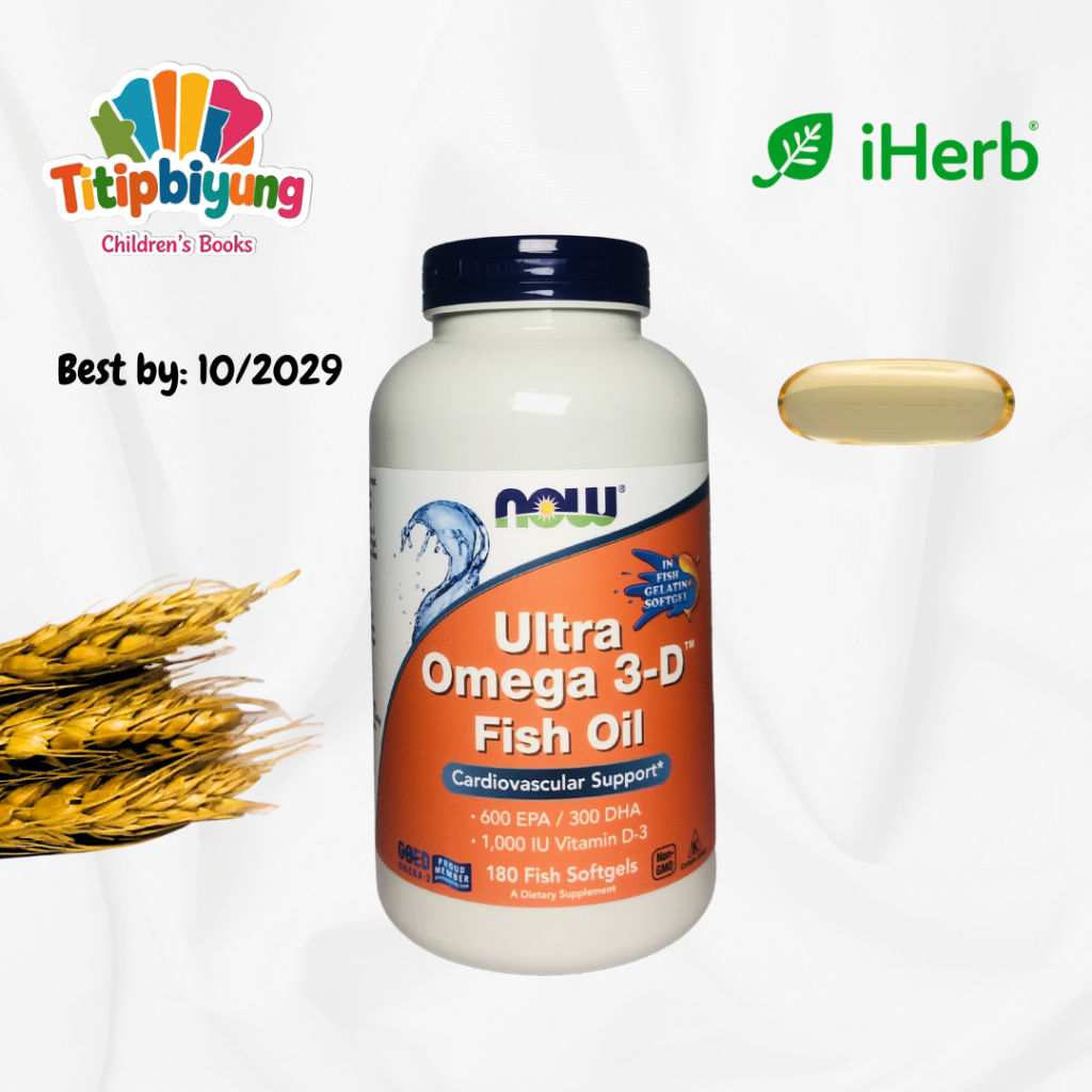 NOW Foods, Ultra Omega 3-D™ Fish Oil, 180 Fish Softgels