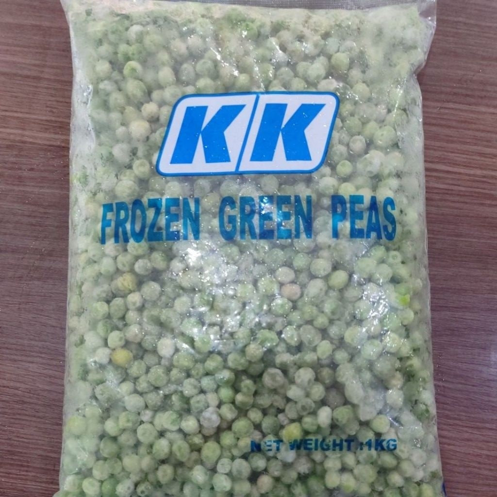 KK Frozen Green Peas Kacang Polong Beku 1 Kilogram