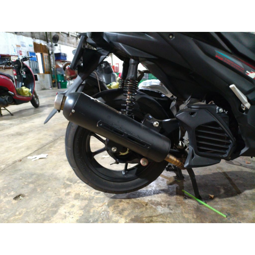 knalpot mdm aerox new second, saringan setengah free db kiler