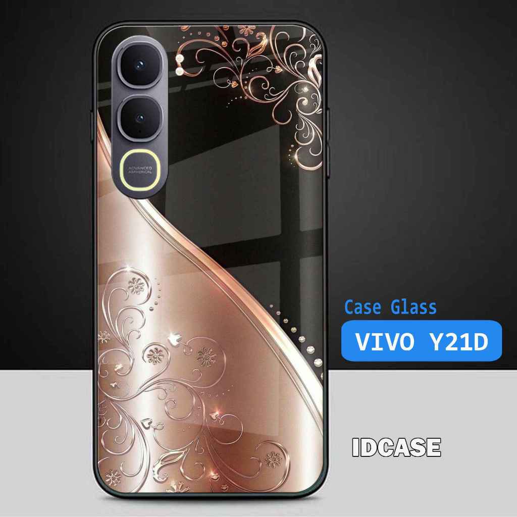 Softcase Glass - Kaca Kilau For VIVO Y21D Y31  -  Casing Hp Vivo Y21D Y31  - K85
