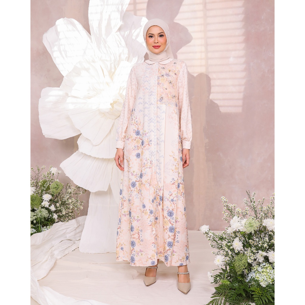 Muda Official | Signature I Printing Dress | Gamis I Chrysa