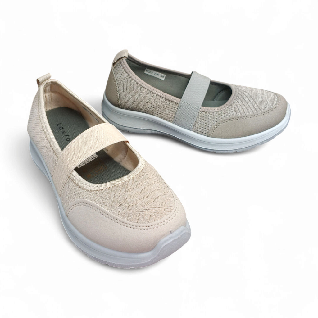 Laviola 5004 LSY - slip on sneakers - Beige & Grey