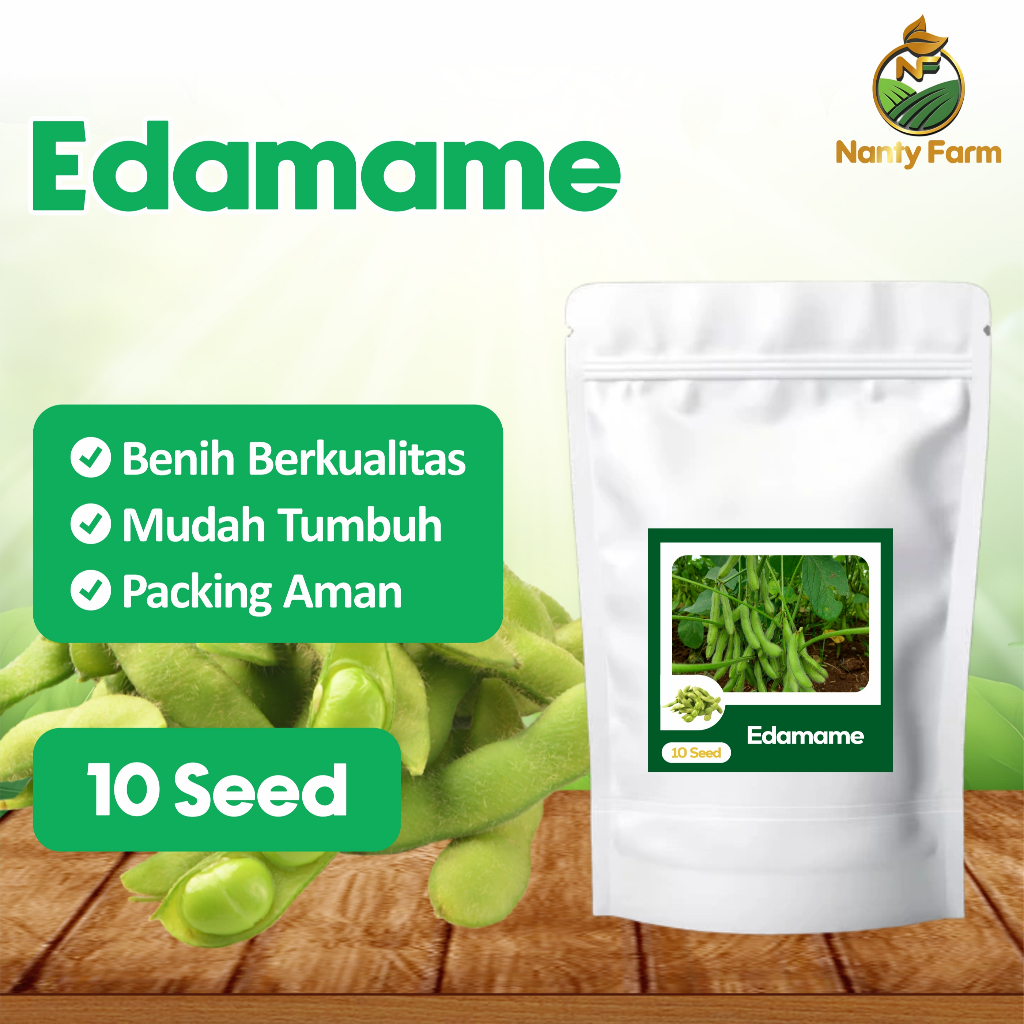 10 Biji Benih Edamame Benih Kedelai Edamame