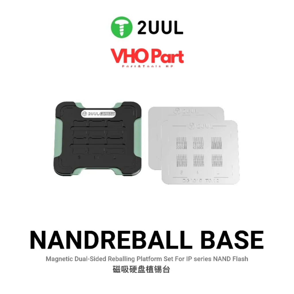 2UUL BH16 - NANDREBALL BASE MAGNET 2 SISI REBALLING PLATFORM UNTUK NAND FLASH