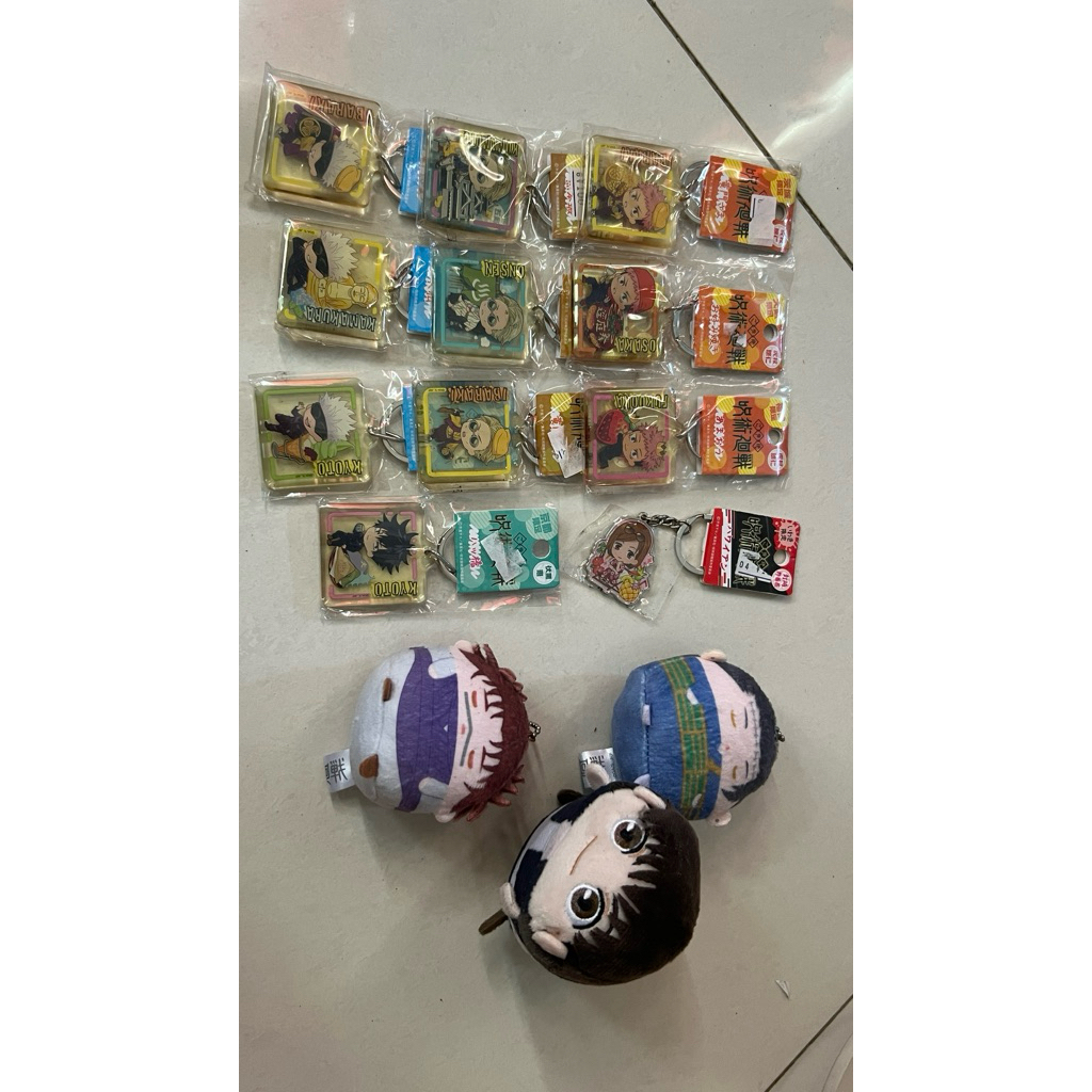 OFFICIAL JJK PLUSH & KEYCHAIN gojo nanami yuji choso geto megumi