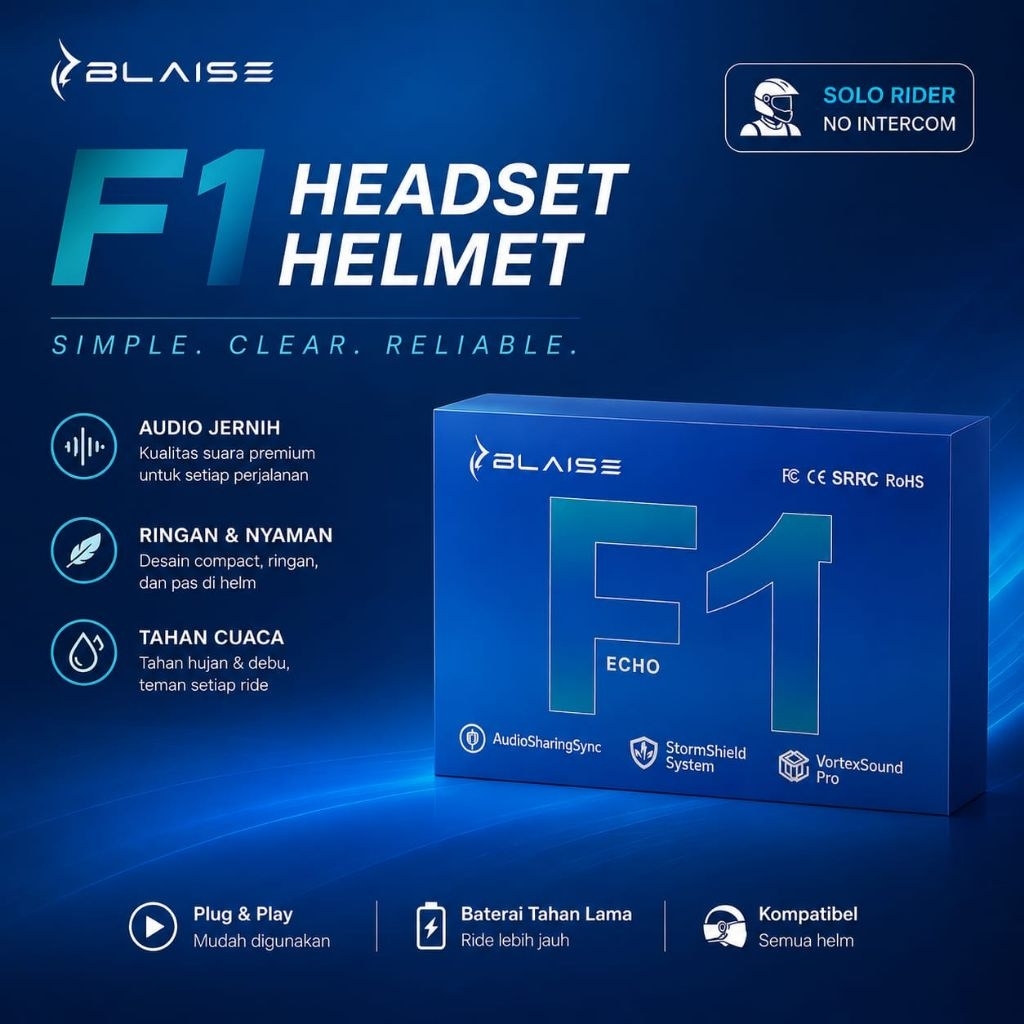 BLAISE F1 headset helmet motorcycle headset helmet NO INTERCOM