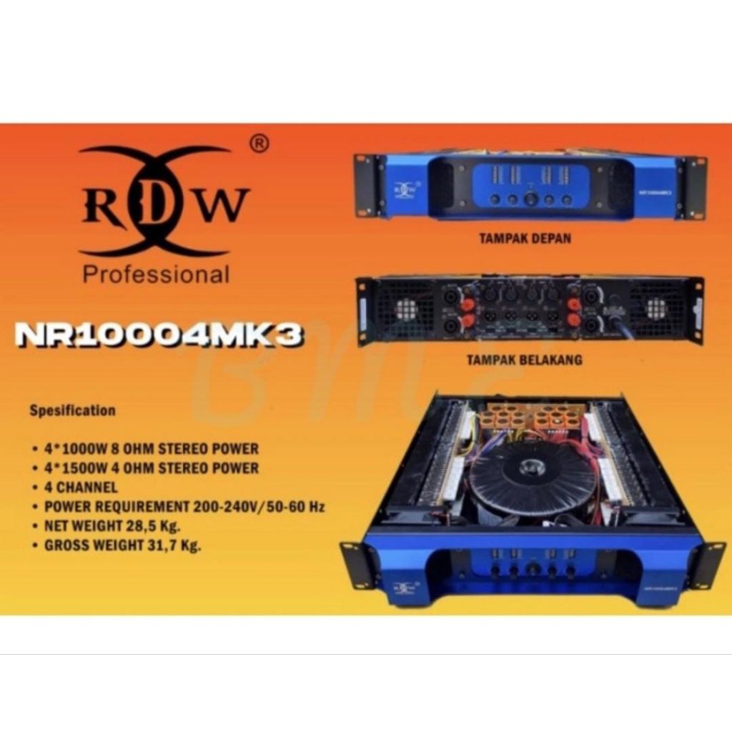 amplifier RDW nr10004pro