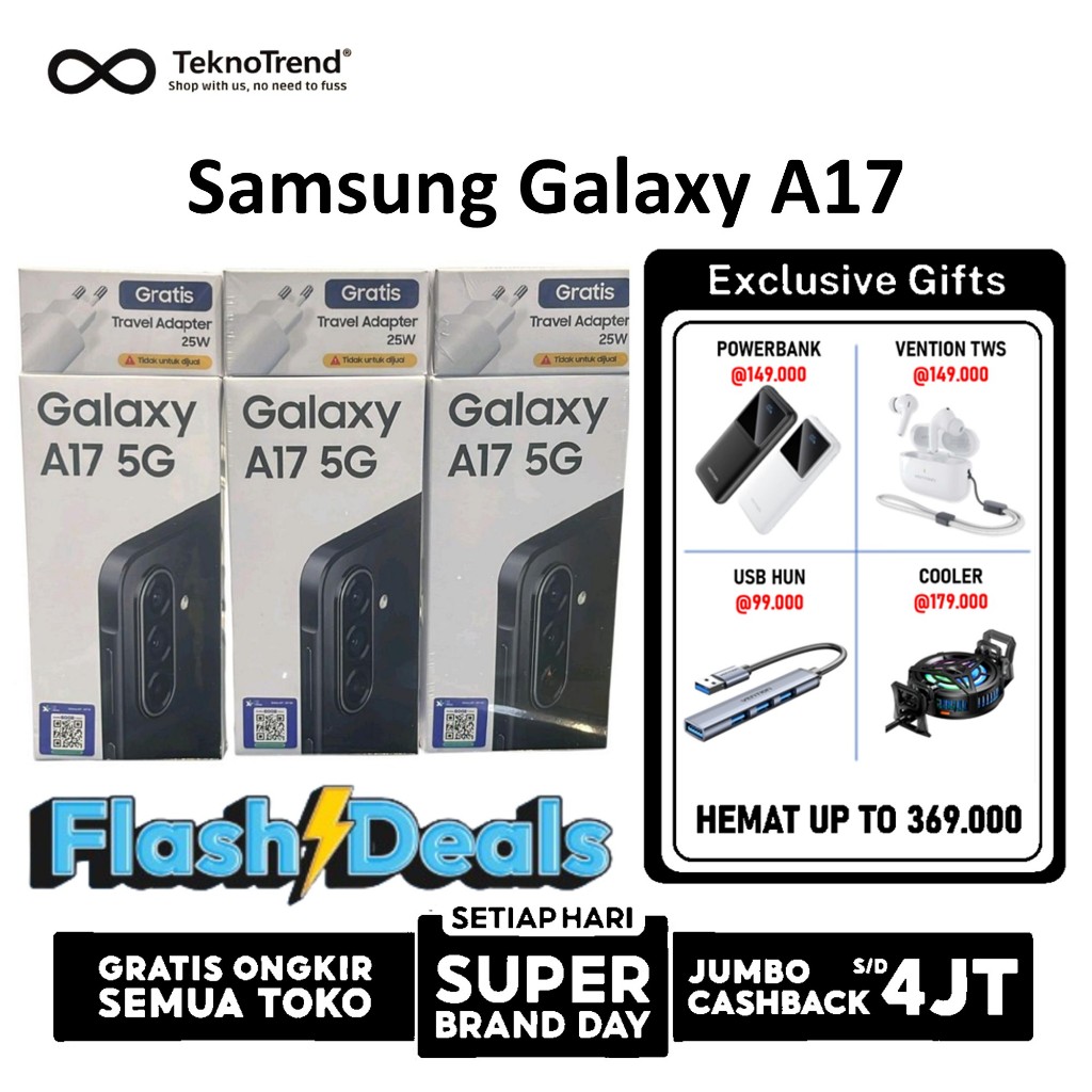 Hp Samsung A17 5G 4G 8/256GB 8/128GB - Handphone ponsel android garansi resmi