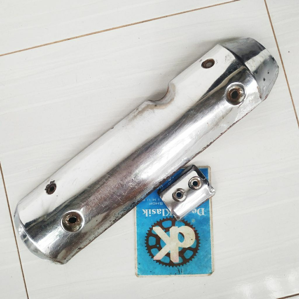 cover tameng pelindung knalpot tiger revo tirev original second