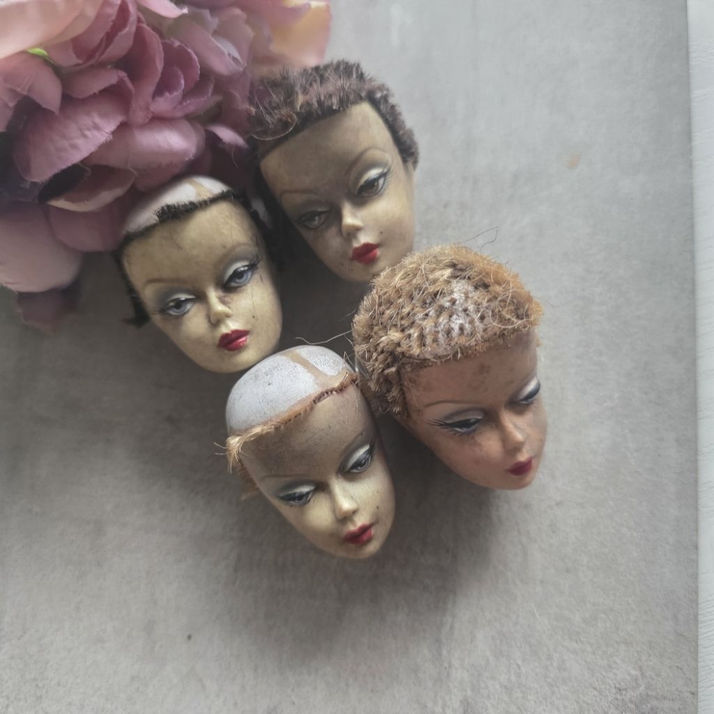 Kepala Barbie Silkstone Mattel red lips all varian