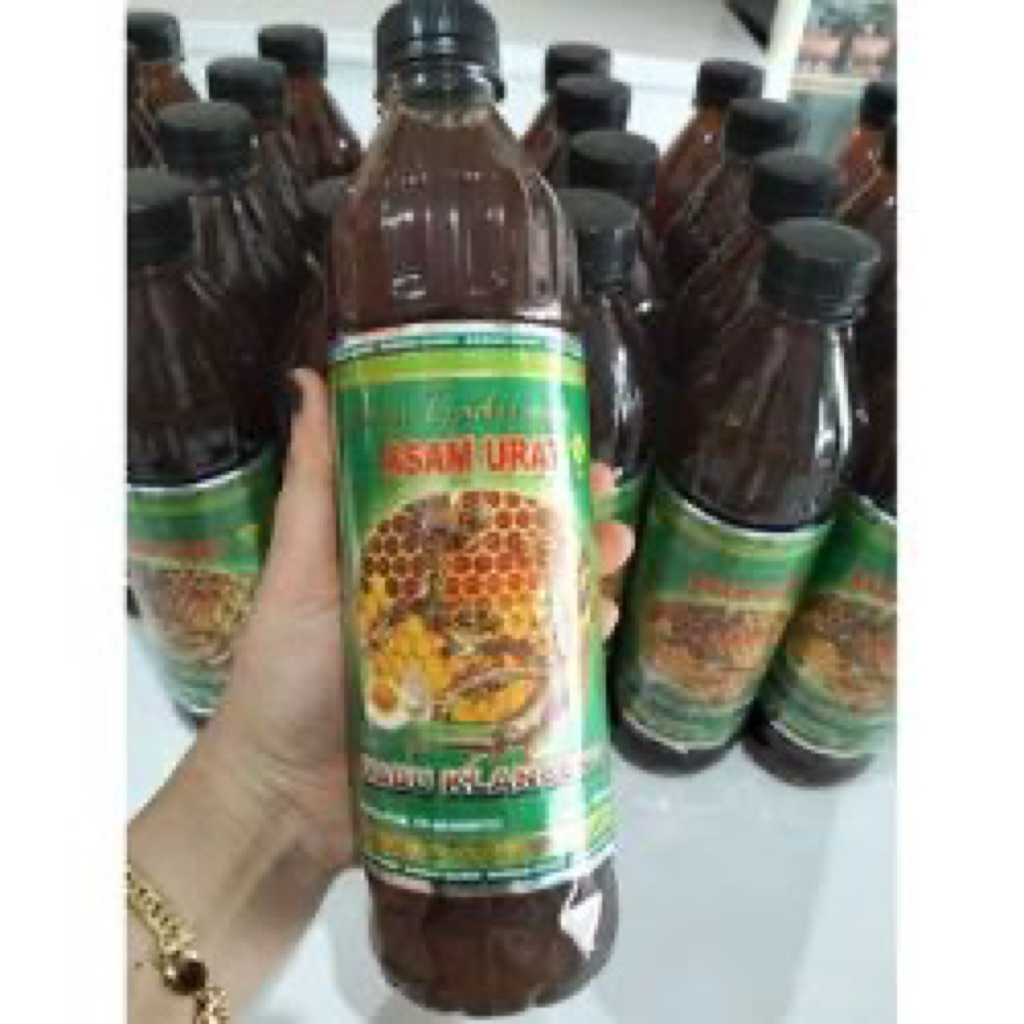 BOTOL PLASTIK ASAM URAT -PEGEL LINU CAP MADU KLANCENG JAMU JAWA TRADISIONAL JAWA ASLI