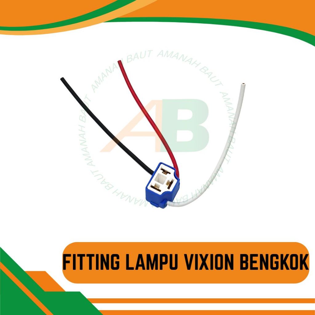 Fitting Lampu Soket Depan Vixion Bengkok