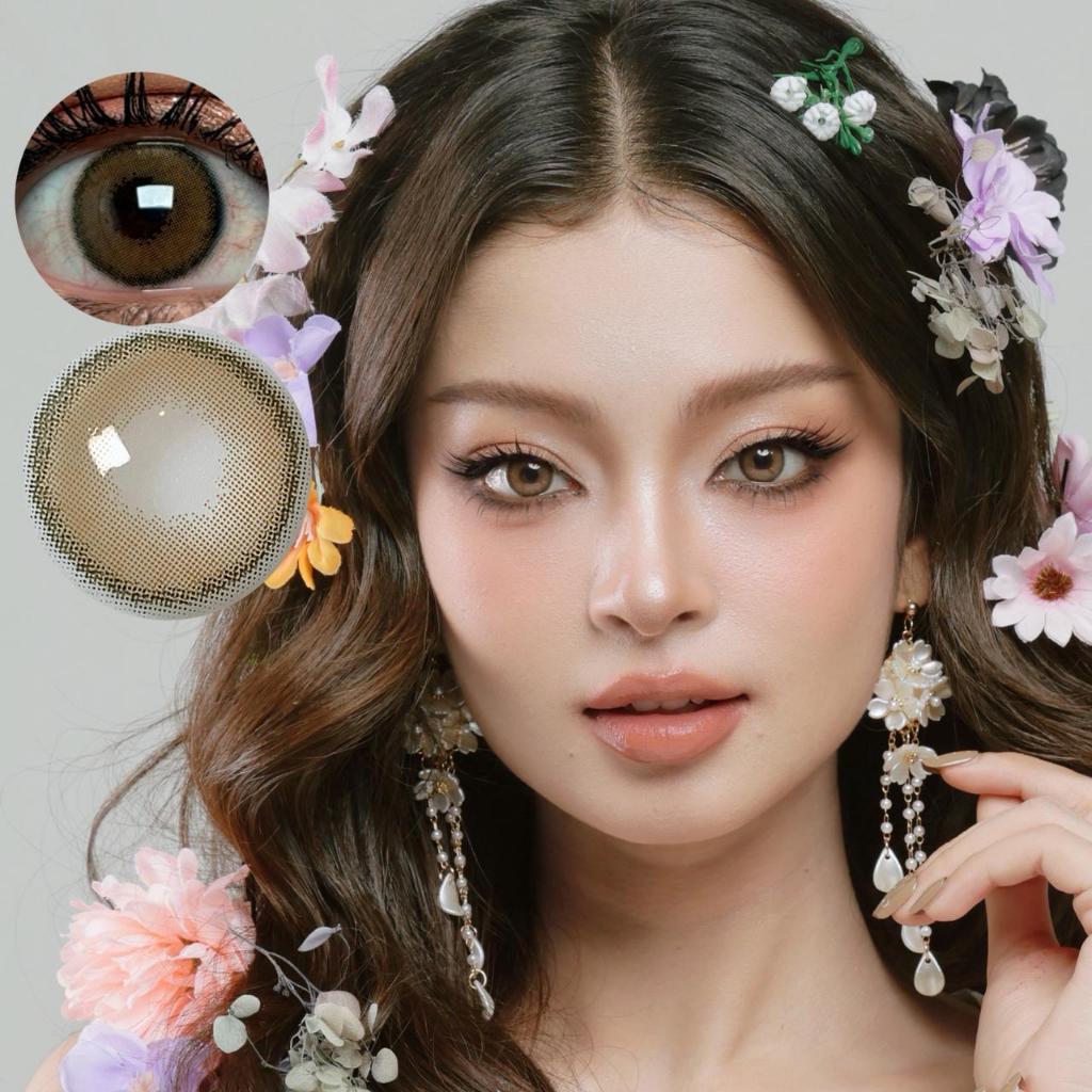 OLIVE BROWN by lunari 14,2 mm / KONTAK LENSA