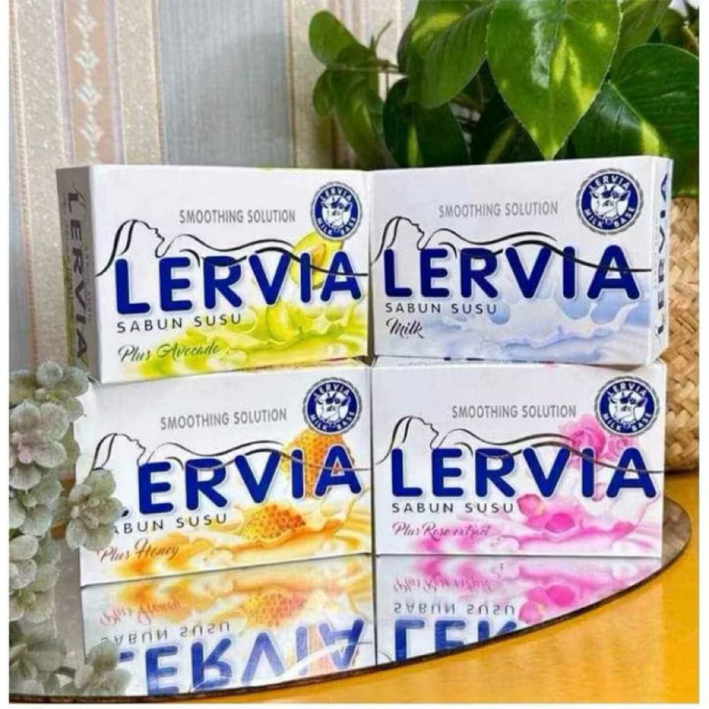 LERVIA SABUN BATANG 90 GRAM / SABUN BATANG LERVIA SABUN MANDI SUSU LERVIA 90 GR