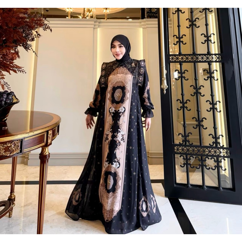 shella saukia dress hitam best seller