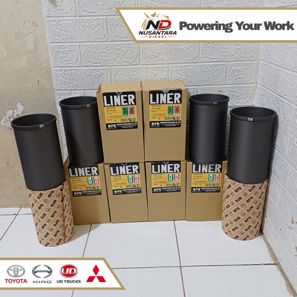 LINER BORING MITSUBISHI NPR JEPANG 6D16 TIPE 2B L16189ADA (1SET)