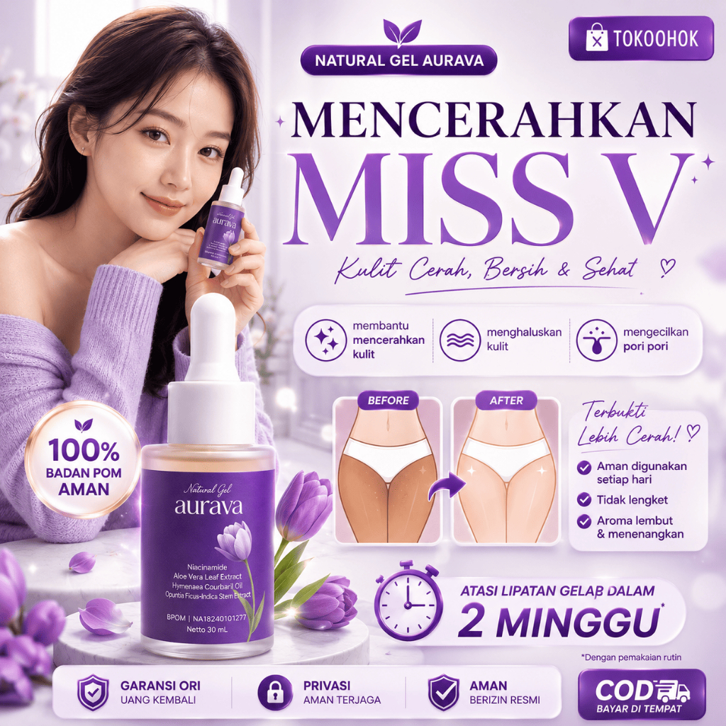 Aurava Natural Gel Serum Pencerah Miss V 30ml