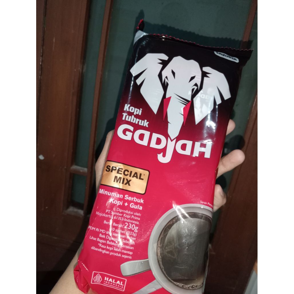 kopi tubruk gajah sachet
