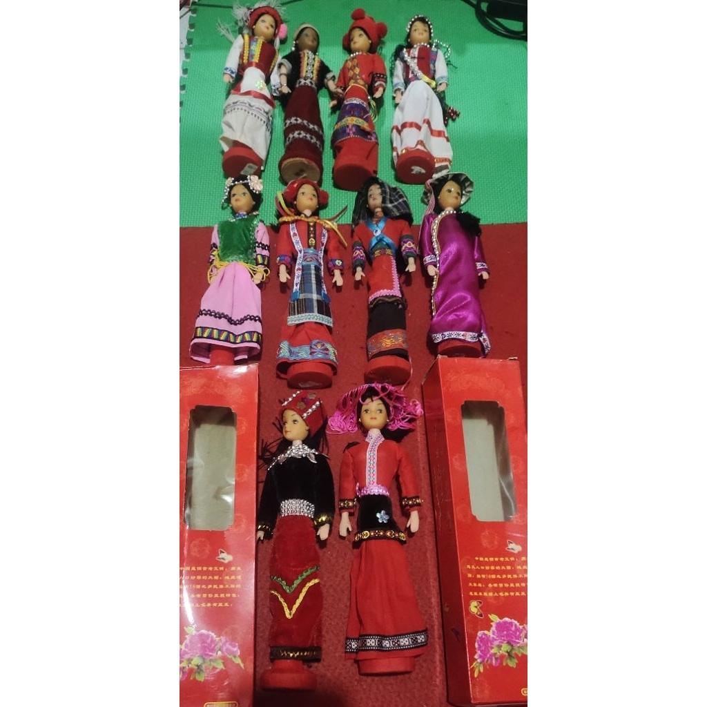 Boneka Vintage Etnik China_Ethnic Nationalities Of China Dolls