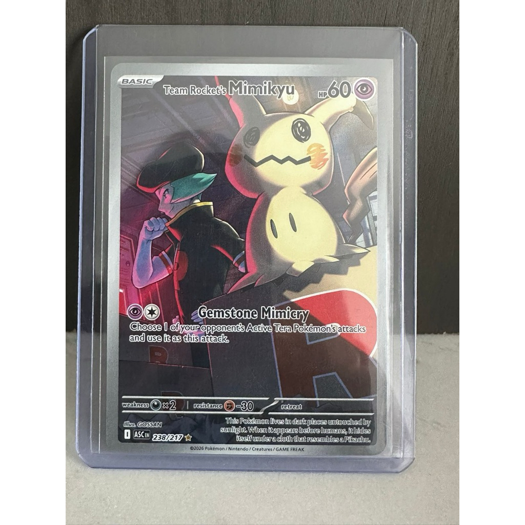 Team Rocket Mimikyu - kartu tcg pokemon - kartu pokemon team rocket mimikyu