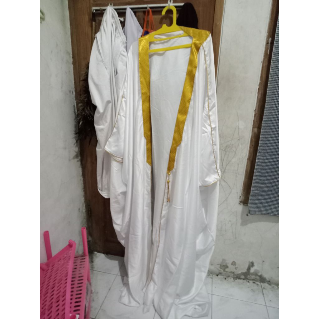jubah bisht putih size XXL