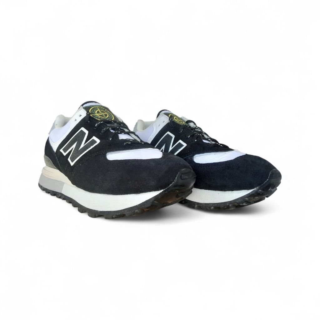 SEPATU NEW BALANCE 574 LEGACY X STONE ISLAND BLACK WHITE *cek deskripsi produk*