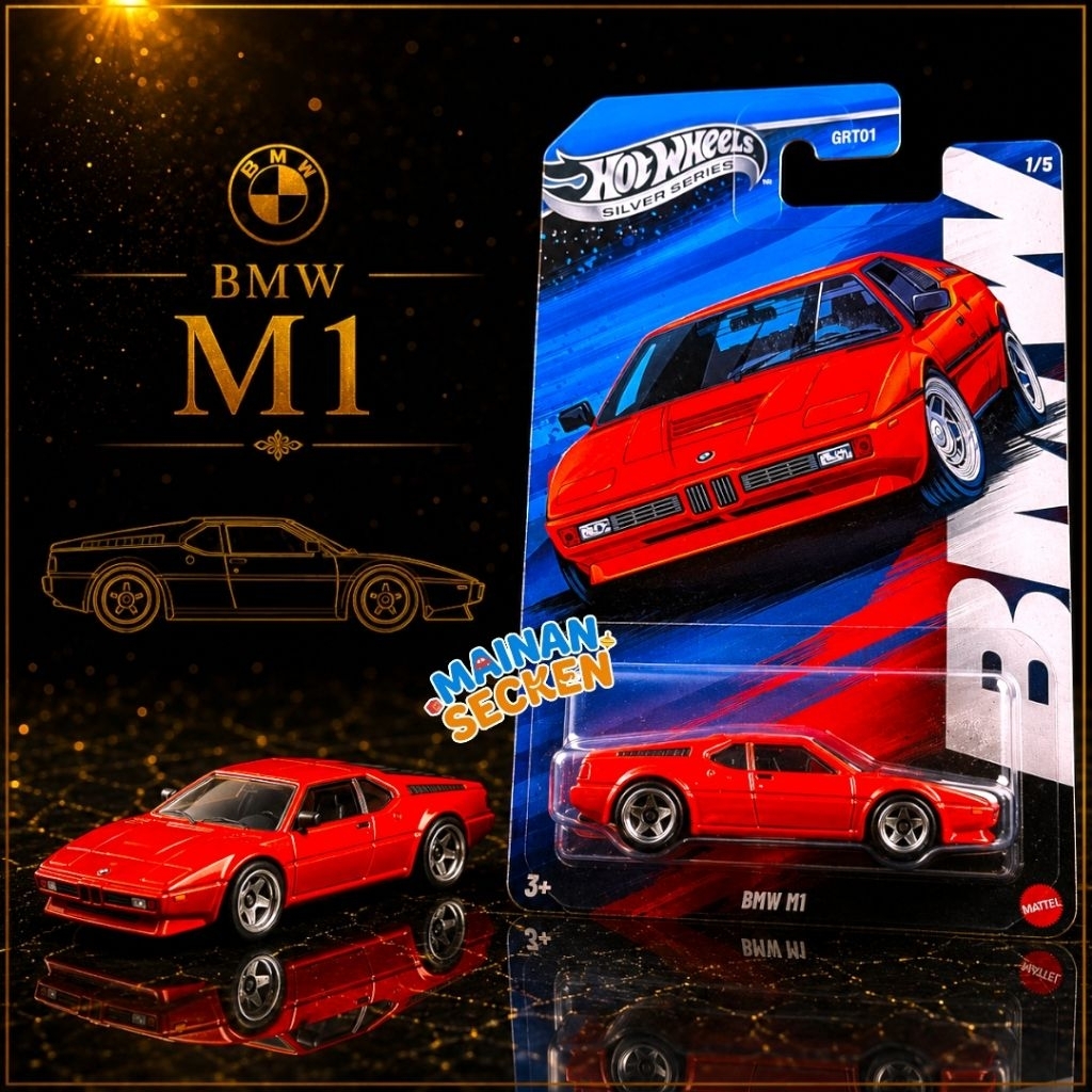 Hot Wheels Silver Series BMW M1 - BMW SERIES