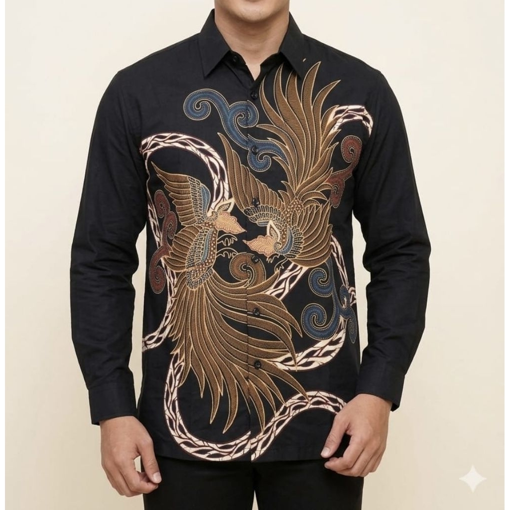FIRENZE size M- XL KEMEJA PANJANG BATIK PRIA / KEMEJA BATIK COWOK / KEMEJA BATIK INDONESIA /  KEMEJA