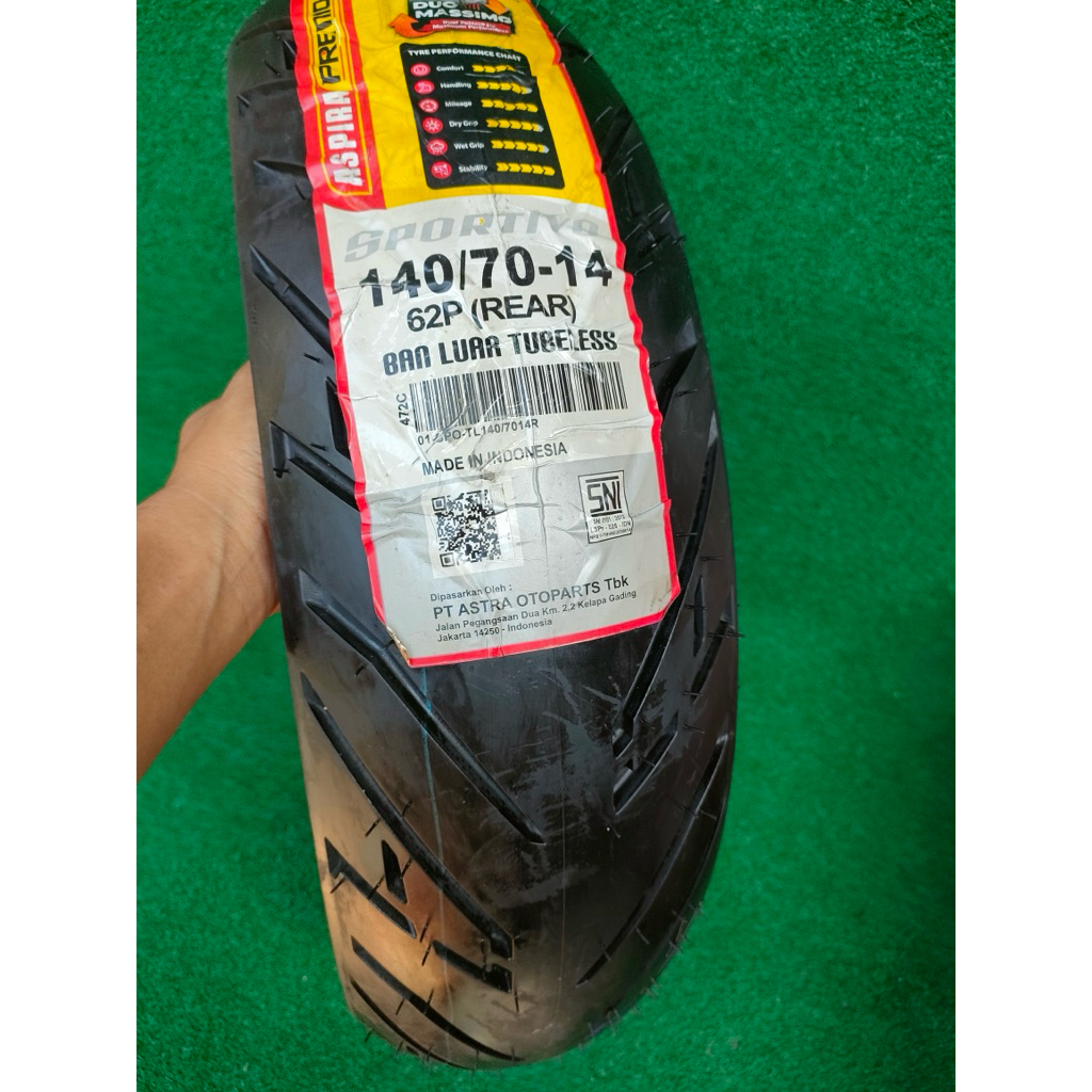 Ban 140/70 ring 17 Aspira Duo massimo Tubles rear thn 2023