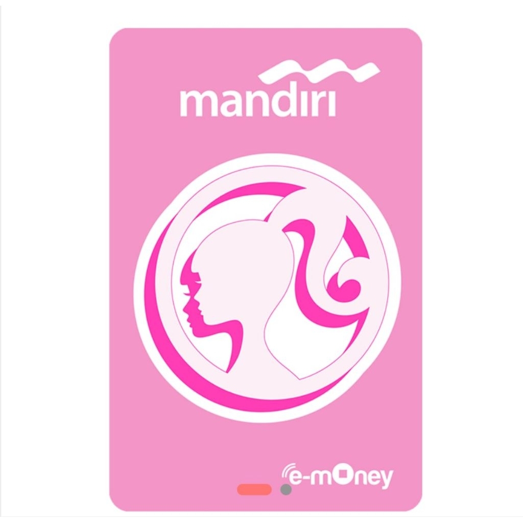 Kartu Emoney Mandiri Limited Barbie Logo/ Kartu Mandiri/ E-money Mandiri/ E-Money Card/ E-toll Mandi