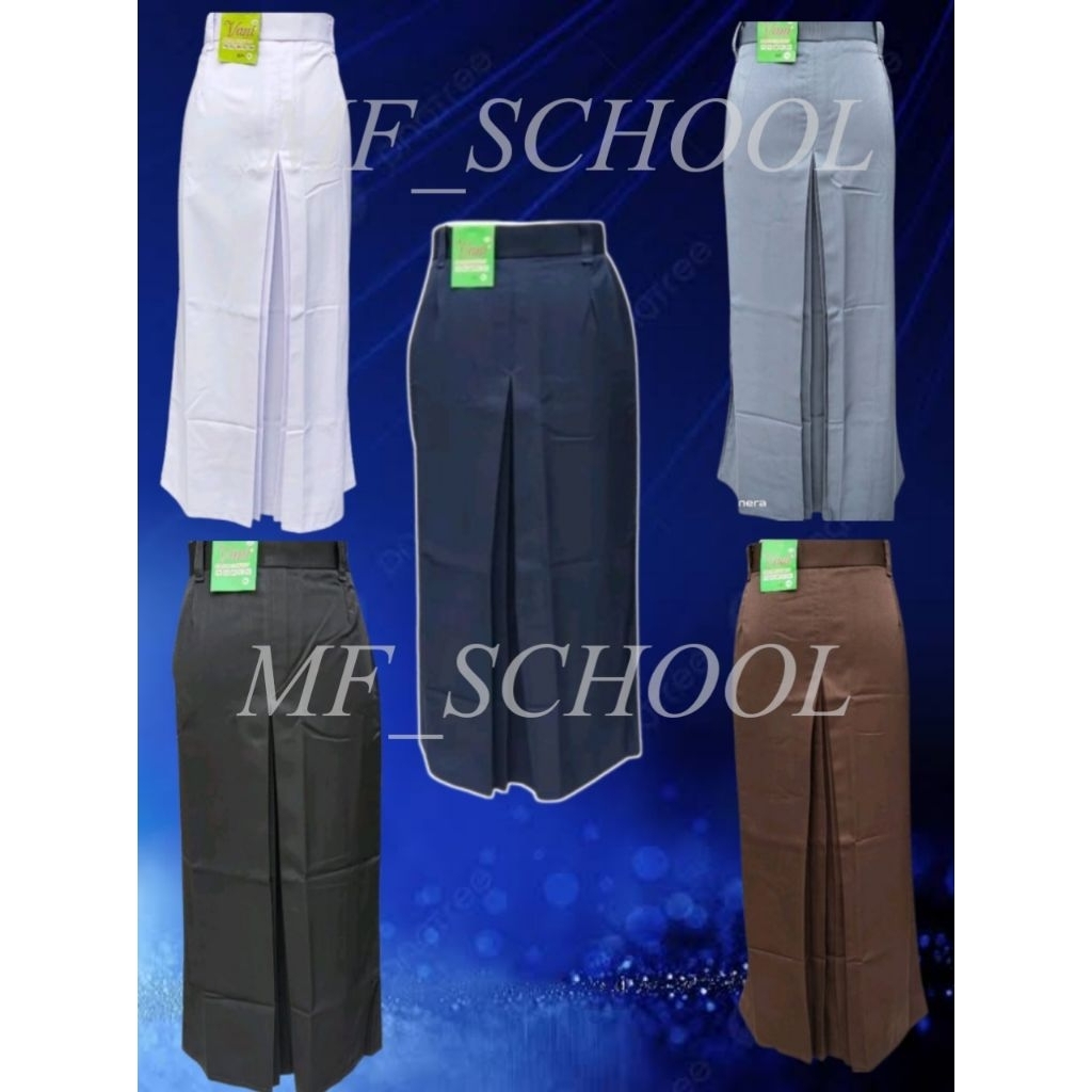 ROK SPAN SEKOLAH MODEL BELAH DEPAN SMP SMA SMK PREMIUM BAHAN TWIS LICIN