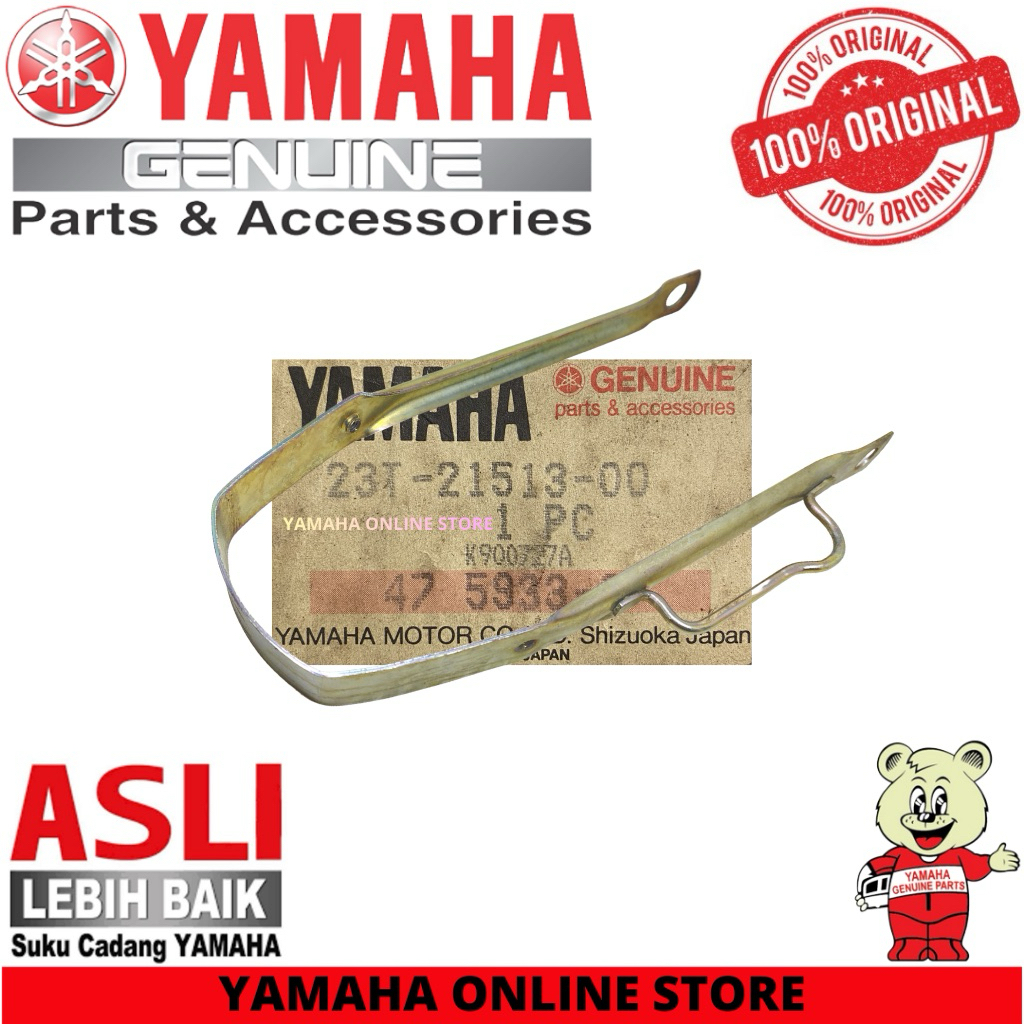 23T-21513-00 | BRACKET TAHANAN SPAKBOR DEPAN V75 V80 ORIGINAL YAMAHA MADE IN JAPAN