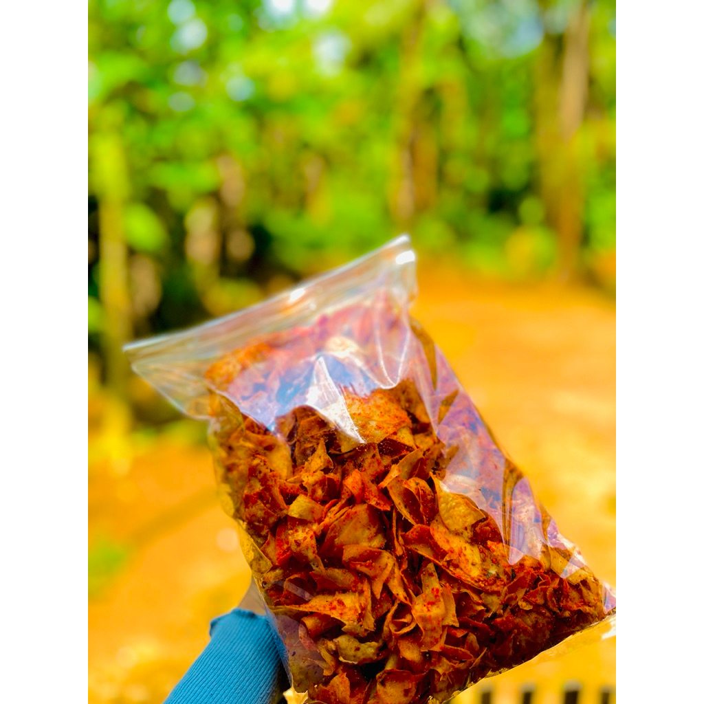 1 Kg Keripik Singkong Keriting Daun Jeruk | Kriuk Nagih viral homemade | Keripik pedas nagih