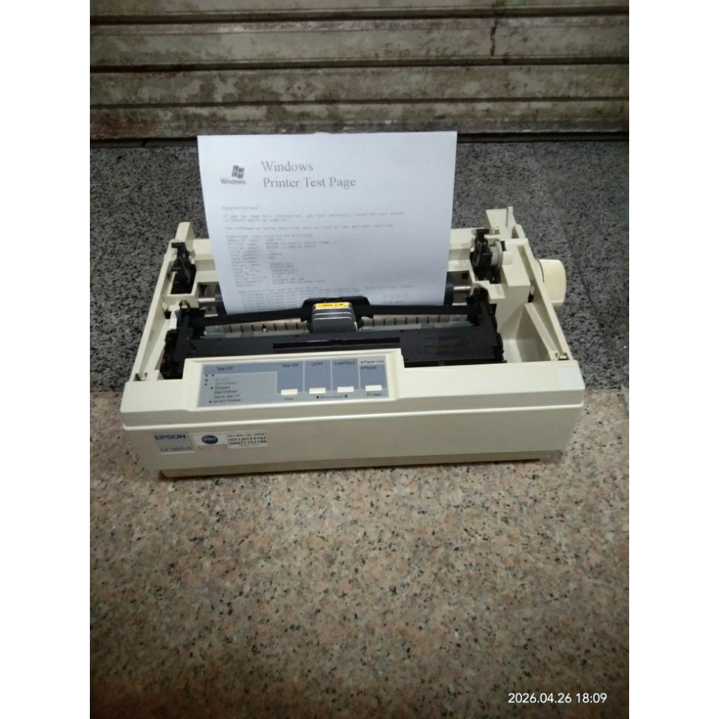 printer epson dotmatrix LX300+II bekas siap pakai