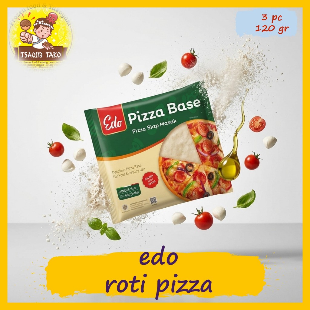 Edo Pizza Base / Roti Pizza / Pizza Dough 120 gr