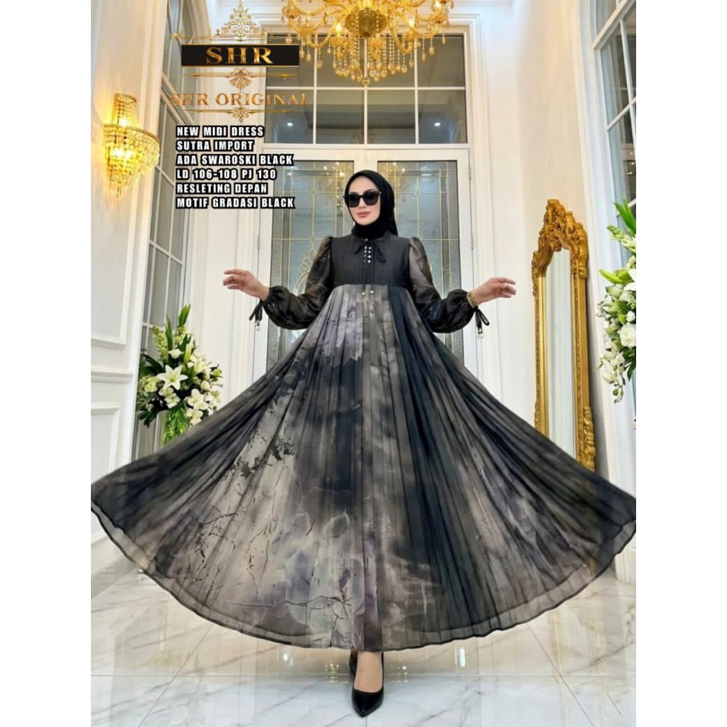 MIDI DRESS RATU SANTIKA BY SHR ORI//MIDI DRESS SWAROSKY BY SHR